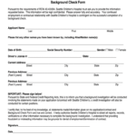 Pre Employment Screening Form Template Fill And Sign Printable