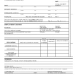 Printable Basic Employment Application Template Printable Templates