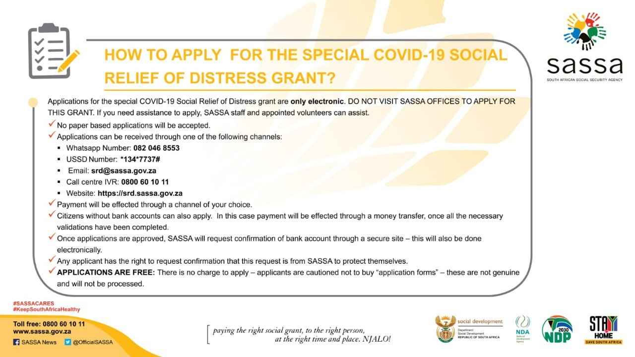 SASSA Submit Your Online Application Here R350 Unemployment Grant 