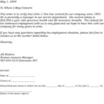 Service Gratuity Request Letter Format