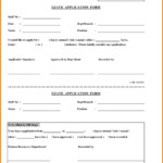 Simple Leaves Application Form Template Excel Template