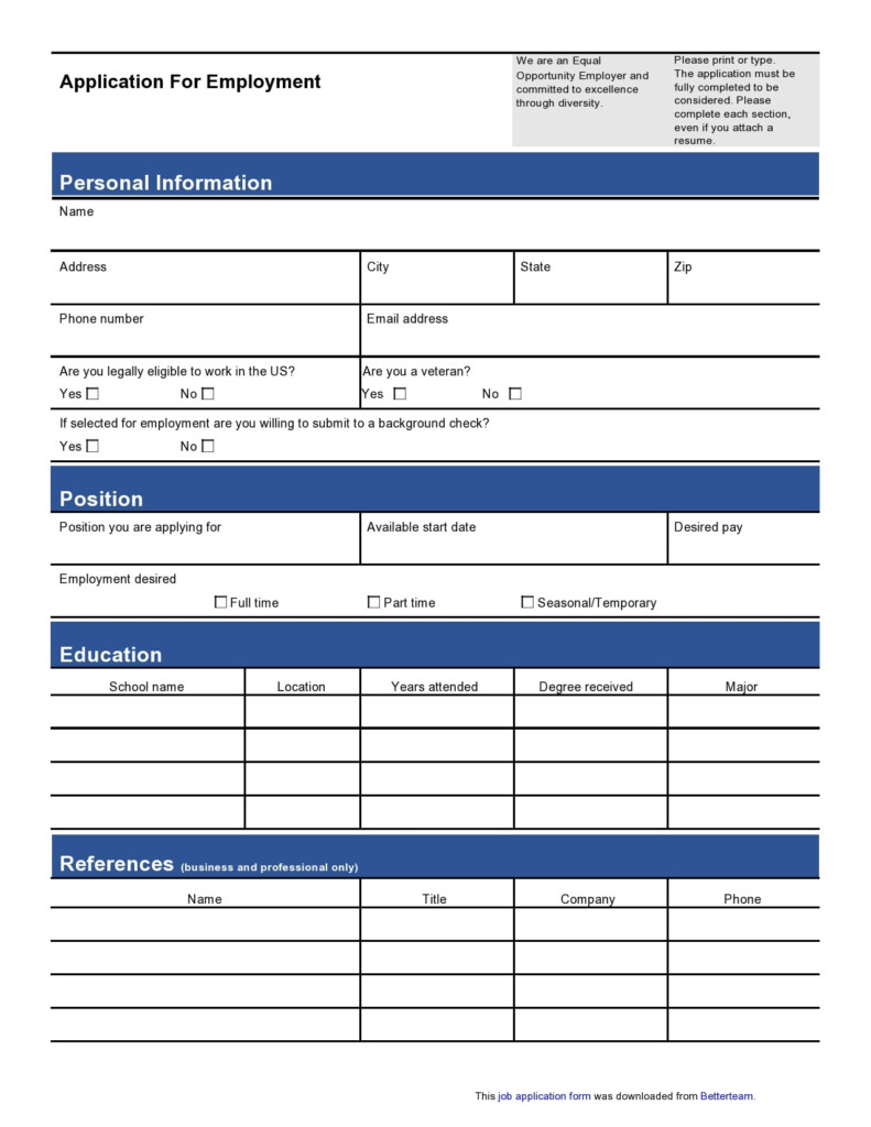 TOPS 1 2 X 11 Inch Employee Application 50 Sheet Pads Pack 32851 